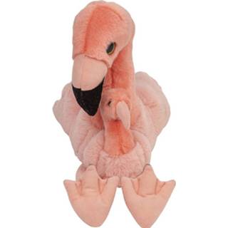 👉 Flamingo knuffel pluche Familie Flamingos Knuffels Van 22 Cm - Vogel 8720576675847