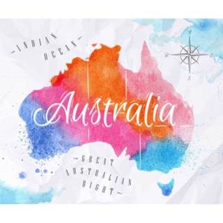 👉 Wereldkaart canvas Australia 6017416231281