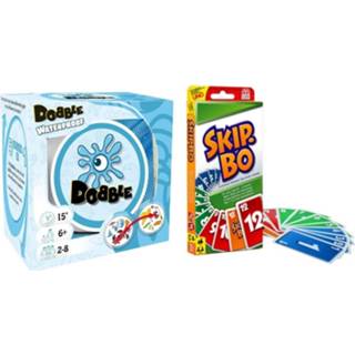 👉 Kaartspel Spellenbundel - 2 Stuks Dobble Beach Waterproof & Skip-bo 8720663065315