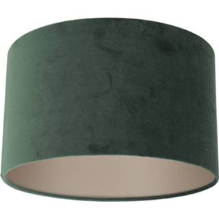 👉 Lampenkap groen Steinhauer Prestige Chic Velvet 18 Cm Hoog 8712746145670