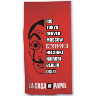 👉 Strandlaken katoen La Casa De Papel El Professor - 70 X 140 Cm 5407007988129