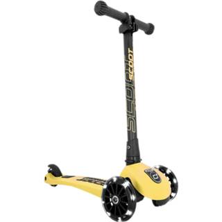 👉 Kinderstep geel zwart kinderen Scoot And Ride Highwaykick 3 Junior Voetrem Geel/zwart 4897033963589