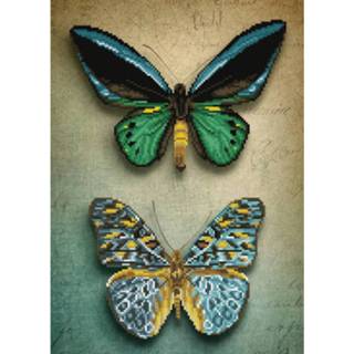 👉 Diamond Dotz Antique Butterfly Painting, 8.808 Dotz, 52x37 Cm 4895225921539