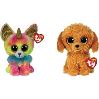 👉 Knuffel Ty - Beanie Boo's Yips Chihuahua & Golden Doodle Dog 8720679615412