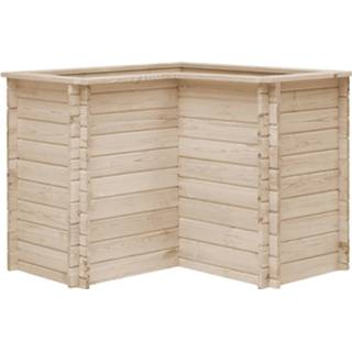 👉 Plantenbak grenenhout Vidaxl Verhoogd 100x100x80 Cm Massief 8718475717027