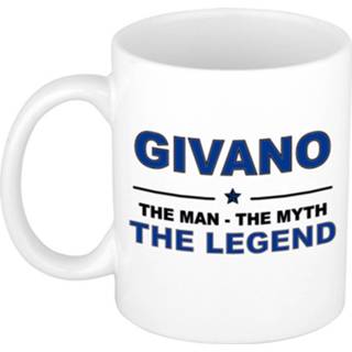 👉 Beker mannen Givano The Man, Myth Legend Cadeau Koffie Mok / Thee 300 Ml - Naam Mokken 8720276087797