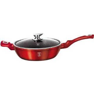 👉 Frituurpan rood aluminium Berlinger Haus 28 X 7,5 Cm 2-delig 5999056766631