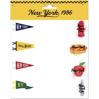 👉 Etiket wit Tom Etiketten New York 1986 Zelfklevend 16 Stuks 8435497224202
