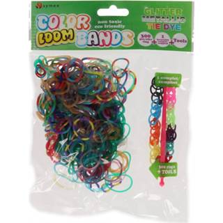 👉 Rubber meisjes Symex Loombandjes Metallic Tie Dye 300 Stuks 5412479014771