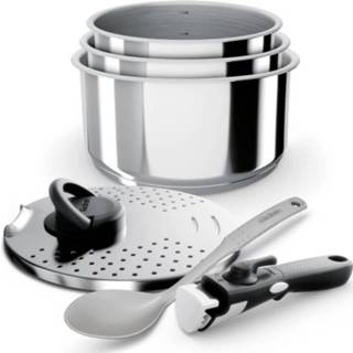 👉 Steelpan RVS Backen 391106 - Set Steelpannen 6 Stuks Alle Verlichting Inclusief Inductie 3611433911060