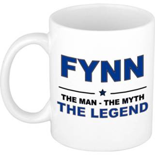 👉 Beker keramiek active mannen Fynn The man, myth legend verjaardagscadeau mok / 300 ml