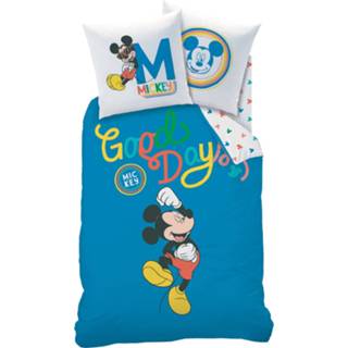 👉 Dekbedovertrek katoen Disney Mickey Mouse Good Days - Eenpersoons 140 X 200 Cm 3272760476464