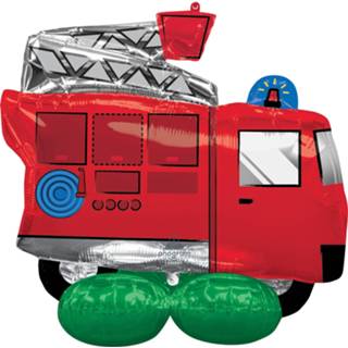 👉 Folieballon rood Anagram Airloonz Fire Truck Junior 106 X 88 Cm 26635428088