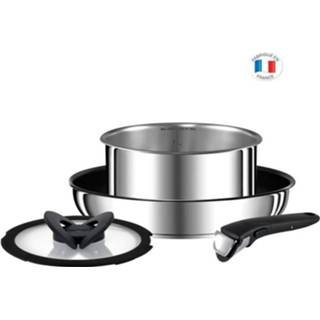 👉 Kookplaat staal Tefal L9409032 Set Van 4p Ingenio Preference - Alle Kookplaten Inclusief Inductie Franse Makelij Roestvrij 3168430313491