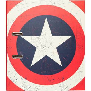 👉 Ordner rood wit Marvel Captain America 2-rings A4 Rood/wit 8435497234928