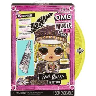 👉 Modepop Lol Surprise Omg Remix Rock- Fame Queen En Keytar - 24cm 35051577607