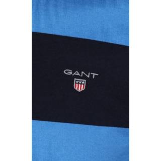 👉 Blauw katoen m streep male Gant Rugger LS Polo 7325706669973 2900059753026