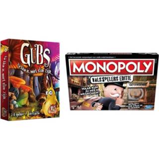 👉 Kaartspel Spellenset - 2 Stuks Gubs & Monopoly Valsspelerseditie 8720663068675