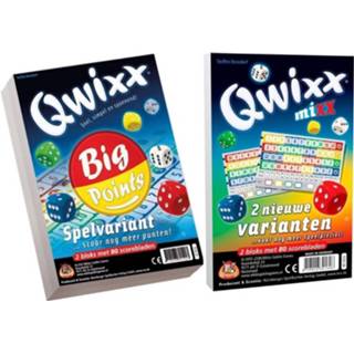 👉 Dobbelspel Spellenbundel - 2 Stuks Qwixx Big Points & Mixx 8720663098245