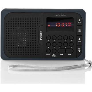 👉 FM-radio zwart Nedis - 1.00 M 5412810272433