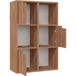 👉 Boekenkast Vidaxl 60x27,5x88 Cm Spaanplaat Bruineiken 8720286670026