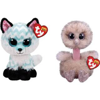 👉 Knuffel Ty - Beanie Boo's Atlas Fox & Henna Ostrich 8720679622830