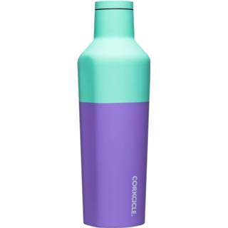 👉 Drinkfles tgroen paars RVS Corkcicle Color Block Canteen 475 Ml Mintgroen/paars 810005615020