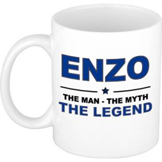 👉 Beker keramiek active mannen Enzo The man, myth legend verjaardagscadeau mok / 300 ml