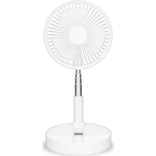 Tafel wit Draagbare Flexibele Tafel- En Statiefventilator ø20 Cm Met Li-ion Batterij Trebs 99380 8712412593958