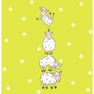 👉 Servet groen wit papier Duni Servetten Schapen 3-laags 33 Cm Groen/wit 20 Stuks 7321011943258