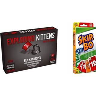 👉 Kaartspel Spellenbundel - 2 Stuks Exploding Kittens Nsfw (18+) & Skip-bo 8720663064479