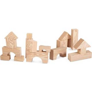 👉 Houten blok Edushape 32 Grote Hout-imitatie Blokken - 75 Mm 7290011321307