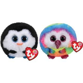 👉 Knuffel Ty - Teeny Puffies Waddles Penguin & Owen Owl 8720679636929