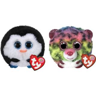 👉 Knuffel Ty - Teeny Puffies Waddles Penguin & Dotty Leopard 8720679636943