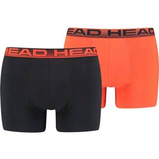 Boxershort zwart oranje m mannen HEAD Heren 2-pack Black/Orange-M 8720245290906