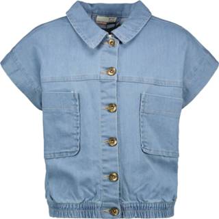 👉 Gilet meisjes Street called Madison spijker Molly - Licht denim 8720173761974