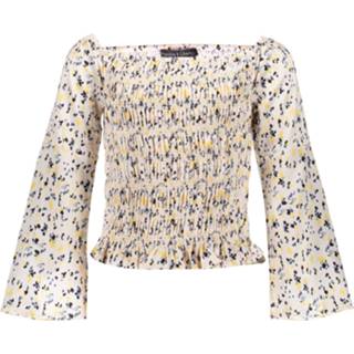 👉 Blous meisjes geel wit Frankie & Liberty blouse - Caia Print wit/zacht 5704888366948