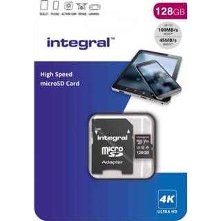 👉 Geheugenkaart zwart stuks USB sticks Integral microSDXC V30, 128 GB 5055288444577