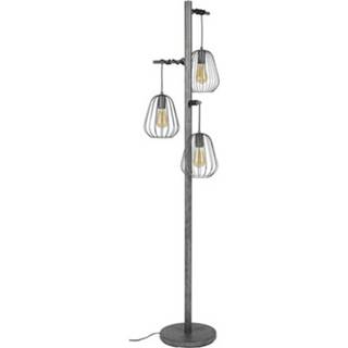 👉 Industriële vloerlamp zilver Livin24 Holly 3-lichts Oud Staaldraad 8719956402937