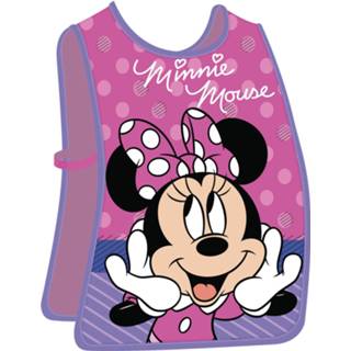 👉 Roze PVC Disney Kliederschort Minnie Mouse One-size 8430957139065