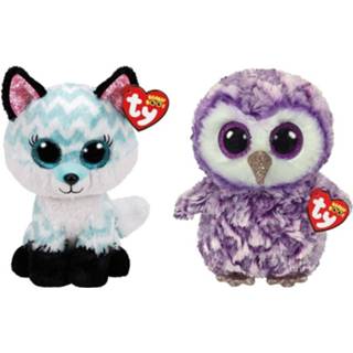 👉 Knuffel Ty - Beanie Buddy Atlas Fox & Moonlight Owl 8720679627859