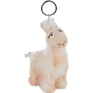 👉 Sleutelhanger wit pluche Nici Lama Flokatina Junior 10 Cm 4012390443905