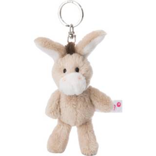 👉 Sleutelhanger beige wit pluche Nici Donkey Junior 10 Cm Beige/wit 4012390449303