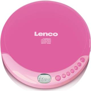 👉 Portable CD speler roze Met Oplaadfunctie Lenco Cd-011pk 8711902043911