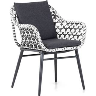 Tuinset wicker dining sets zwart-wit Mixed Black-White Lifestyle Dolphin/Matale 240 cm 7-delig 7434222691662