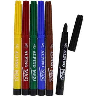 👉 Viltstift Alpino Viltstiften Junior 6 Mm Dikke Punt 6-delig 8413240449355