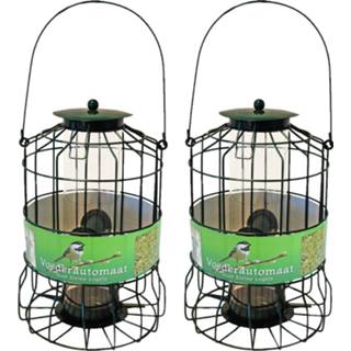 👉 Voedersilo groen metaal 2x Stuks Vogel Voor Kleine Vogels Geschikt 36 Cm - 8720576684184