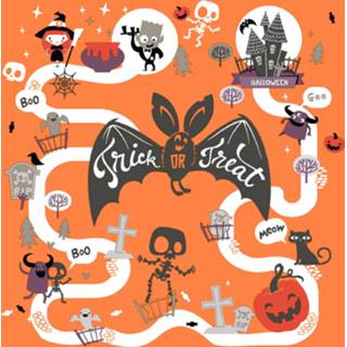 👉 Servet oranje papier Duni Servetten Halloween Fun 3-laags 33 X Cm 7321031936353