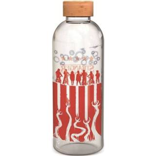 👉 Siliconen hoesje glas Grote Fles - Stor Stranger Things Met Hoes Herbruikbaar 1030 Ml 8412497006939