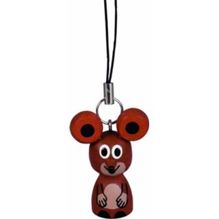 👉 Sleutelhanger bruin hout Detoa Kleine Muis Junior 4,6 Cm 8593547131075